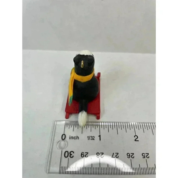 Christmas Vintage Cat Ornament Hallmark Keepsake Granddaughter 1996 - Picture 5 of 9